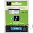 Dymo S0720900 D1 45810 Tape 19mm x 7m White on Transparent - EOL