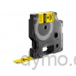 Dymo 18490 RHINO flexibele nylontape zwart op geel 12mm