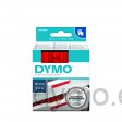 Dymo 45807 D1 Tape 19mm x 7m zwart op rood