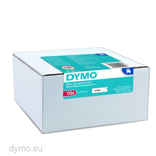 Dymo 2093098 Value Pack 10x S0720830 D1 black on white 19mm