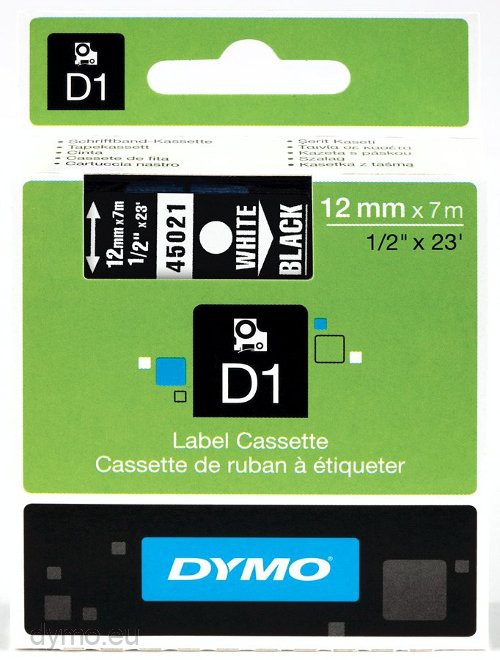 Ruban compatible DYMO S0721610 - Switch - Ruban d'étiquettes auto-adhésives  - 1 rouleau (1,2 cm x 4 m) - blanc Pas Cher