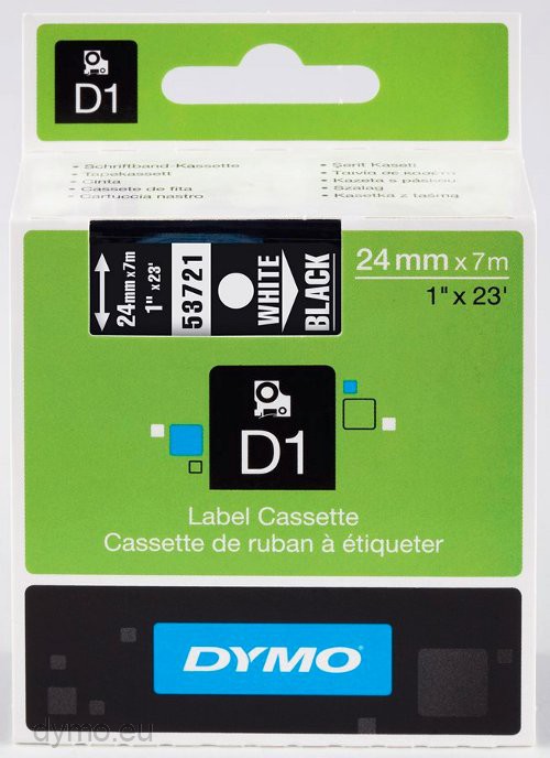 45019 original vhbw® Label Tape 12mm SCHWARZ-GRÜN für DYMO D1 