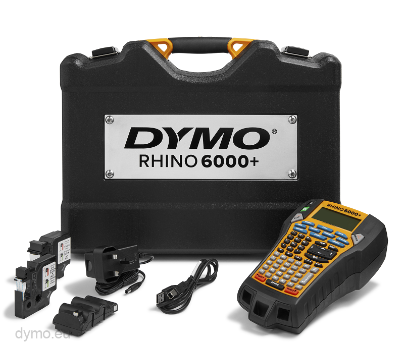 Dymo 1x Ribbon Cassette polyester 12mm black-clear for Dymo Rhino 1000,Rhino 6000 