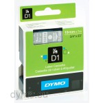 Dymo S0720900 D1 45810 Tape 19mm x 7m White on Transparent - EOL