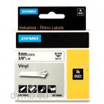 Dymo RHINO 18443 vinyl black on white 9mm 