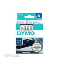 Ruban Dymo D1 9 mm coloris noir/blanc - Titreuses