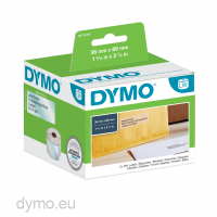 Dymo 99013 Large Address Labels 36x89mm Transparent Plastic